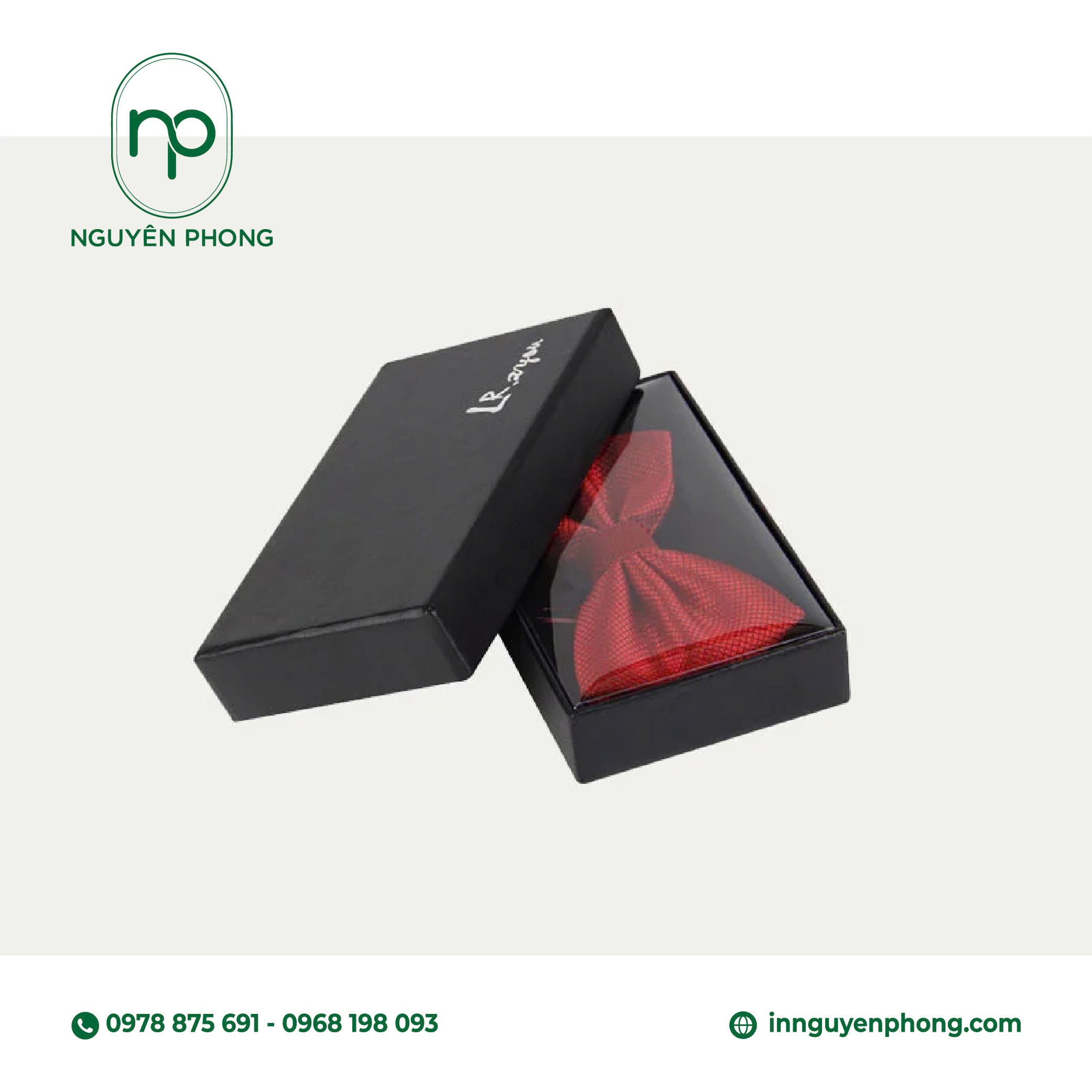 In hộp đựng cà vạt chất lượng cao 